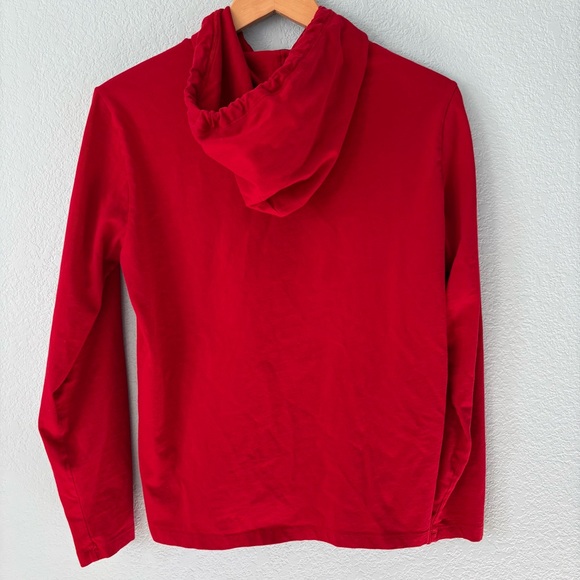 Vintage Polo Ralph Lauren Polo Alpine Ski Bear Y2K Red Long Sleeve Hood - Picture 2 of 12